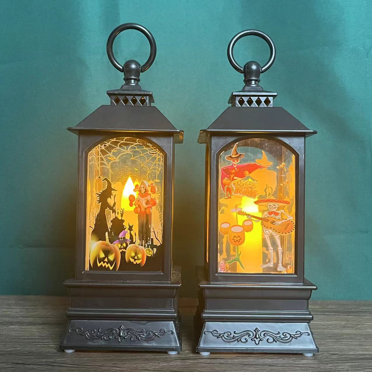 Halloween Light Portable Wind Light Christmas Light Decoration Craft Christmas Halloween Light Candle Light New Wind Light Specification drawing