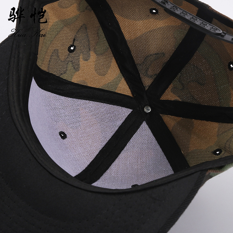 New Wholesale Gauze Breathable Camouflage Flat Tongue Hat With Dome Baseball Cap Outdoor Fashion Sun Protection Hat Summer Hat Item Picture