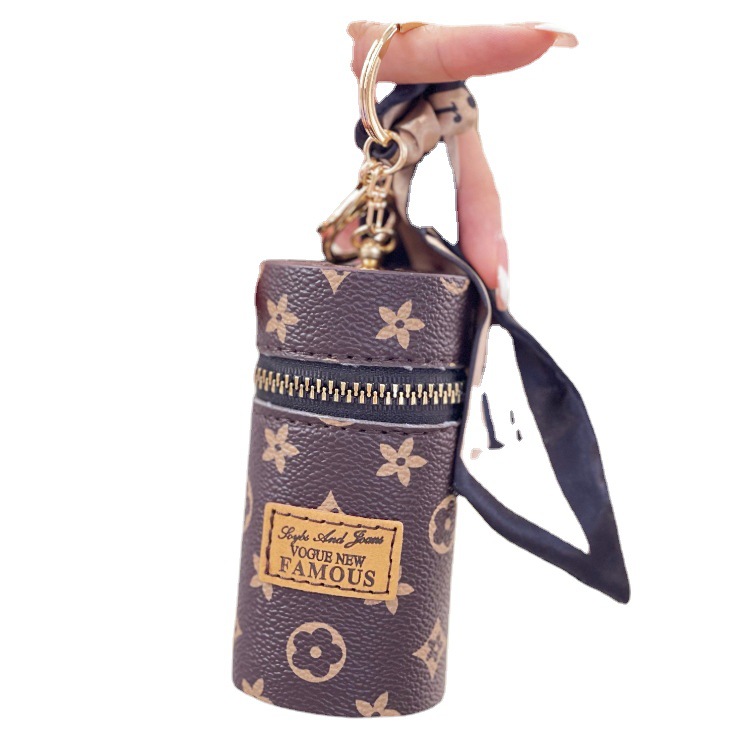 Tiktok's New Presbyopia Keychain Cylinder Lip Balm Envelope Red Envelope Headphone Storage Mini Coin Purse Small Portable Item Picture