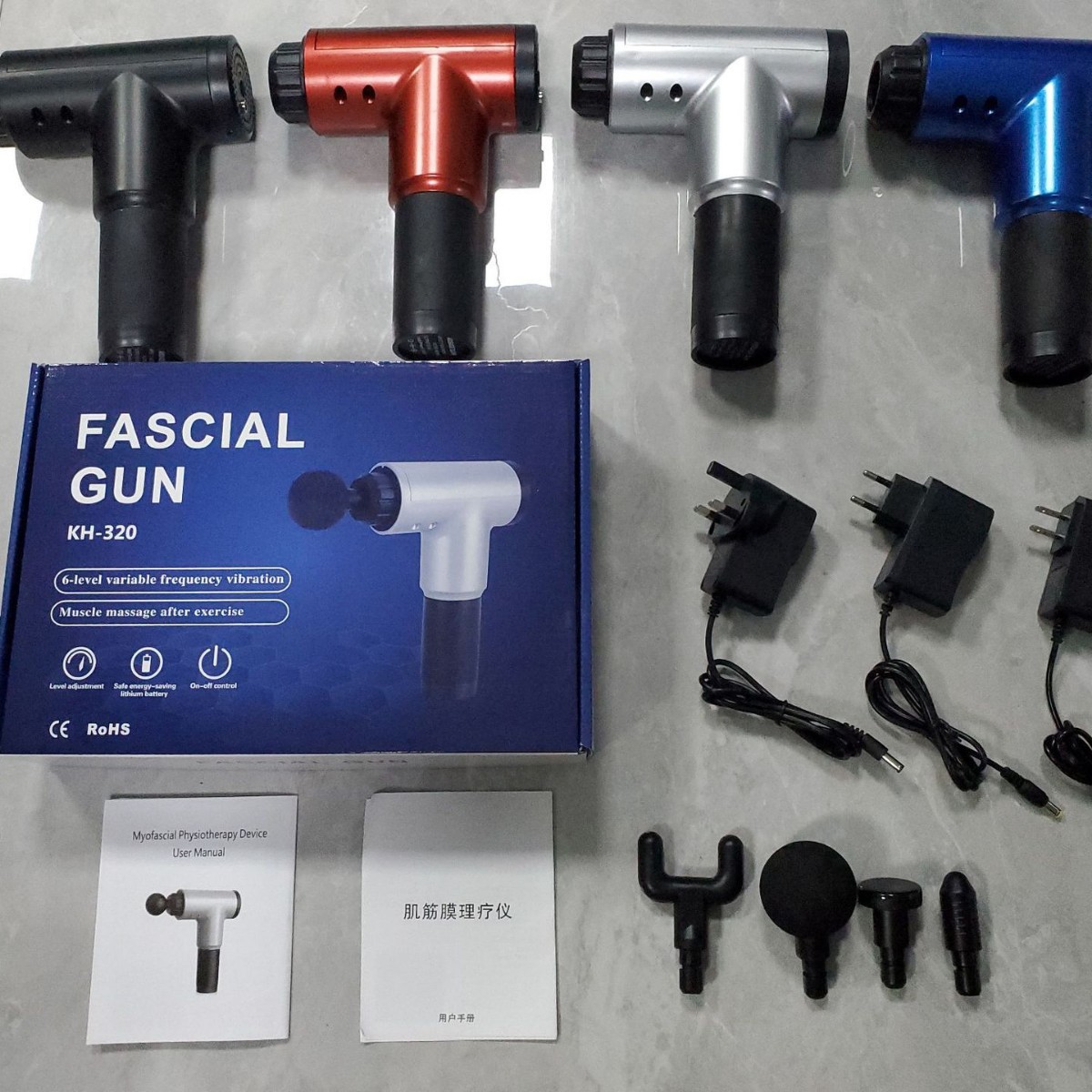 【 Manufacturer 】320 Universal Fascia Gun, Muscle Relaxation Electric Home Fitness Massage Gun, Export batch Application Scenario