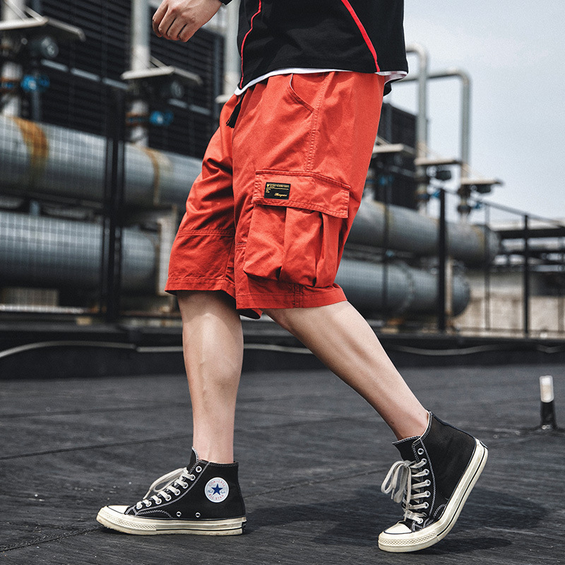 Verano 2022 sport cargo shorts hombre nuevo verano recto versión coreana pantalones de tendencia pantalones casuales cinco puntos hombre Application Scenario