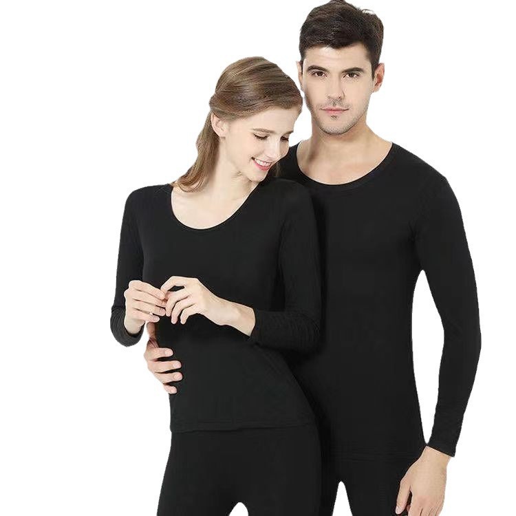 Autumn and winter base heating and thermal underwear, tight women's thin women's set, long-sleeved men's pajama set Specification image