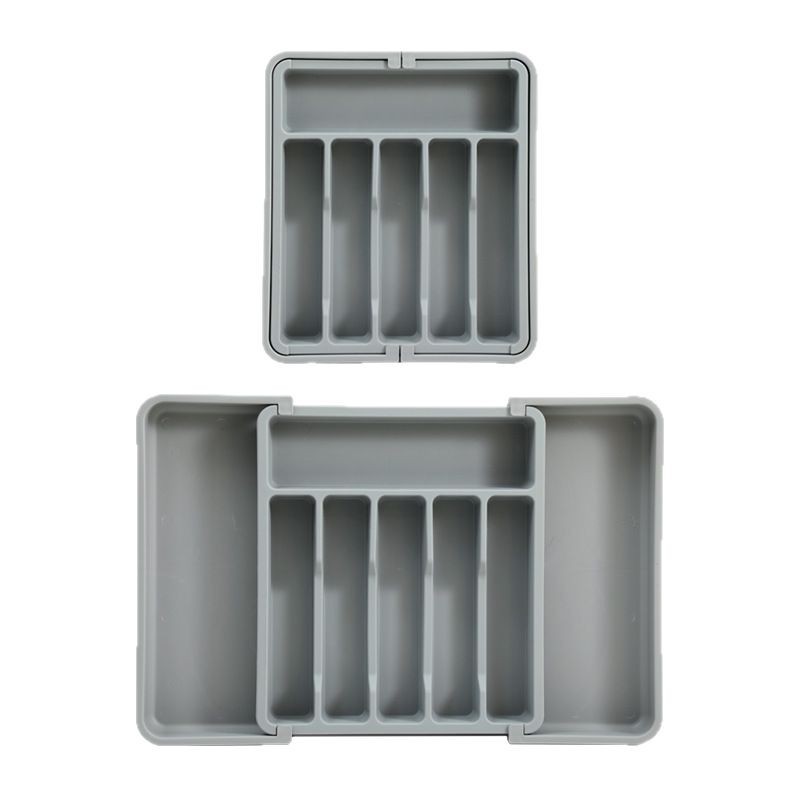 Vajilla caja de almacenamiento en la mesa organizador de cajones divisor caja de almacenamiento palillos retráctiles cuchara de sopa de almacenamiento cross-border blast Item Picture