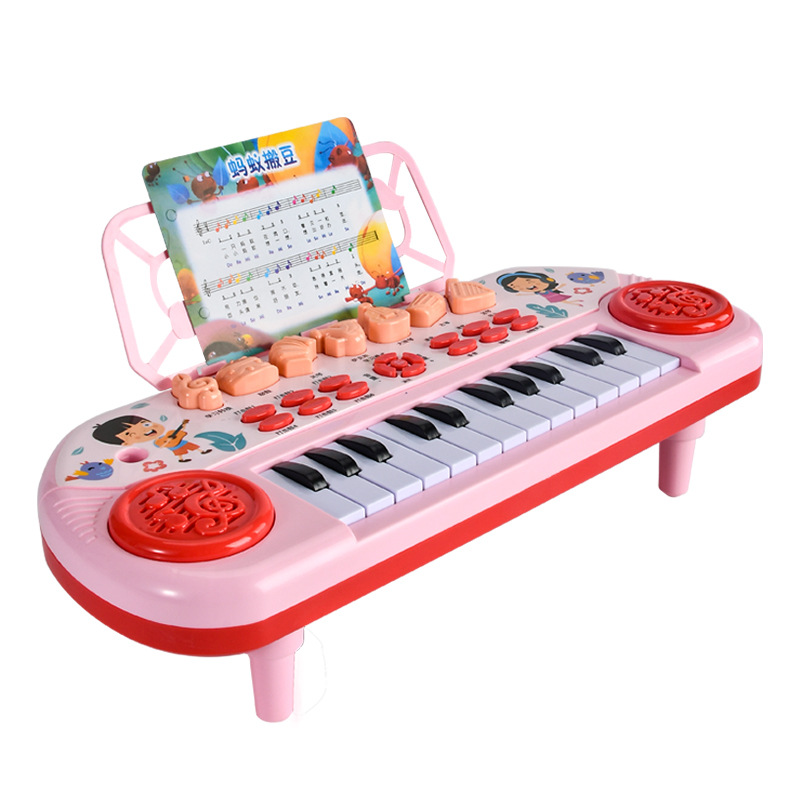 Children's electronic organ and piano early education and intelligence development 1-2-3-6 years old, music, light and toy beginners, introductory babies Item Picture