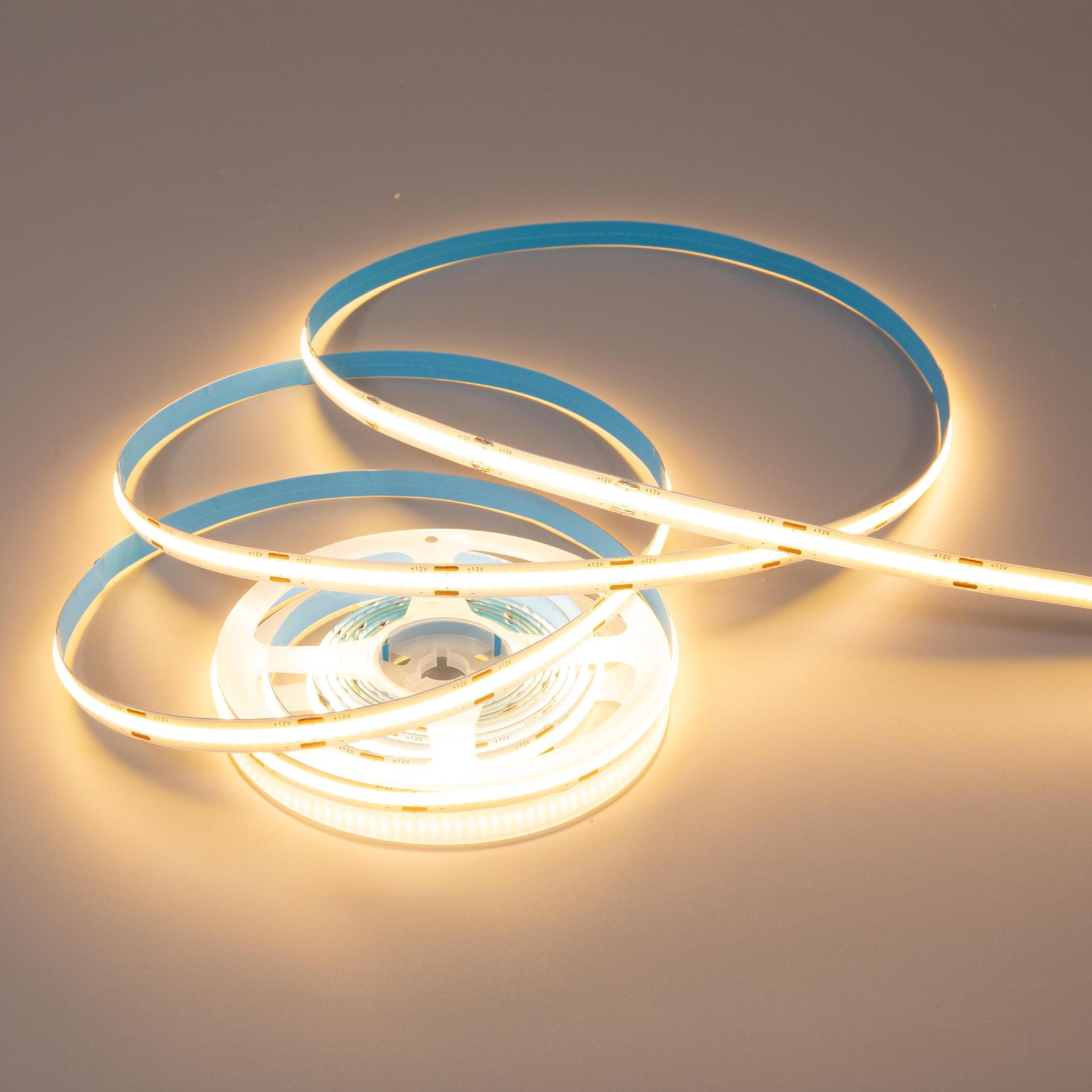 LED灯带 12V24V低压柔性软灯带COB家装室内线条灯带超亮氛围灯带