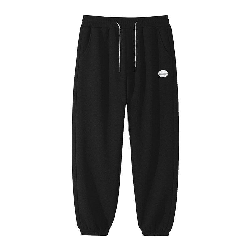 Waffle Sweatpants Men 2022 Autumn/Winter New Japanese Fashion Couple Loose Bunched Feet Leisure Sports And Fleesy Pants Item Picture
