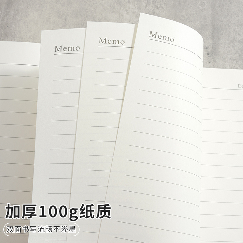 A5 thickened, high-appearancy-level notebook with diagonal pattern, high-end business notebook customization, company event customized LOGO Application Scenario