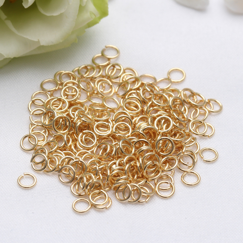 14K Bag Closed Open Loop Color Preserving Necklace Bracelet Connecting Loop Handmade Diy Accessories Ring Connecting Loop