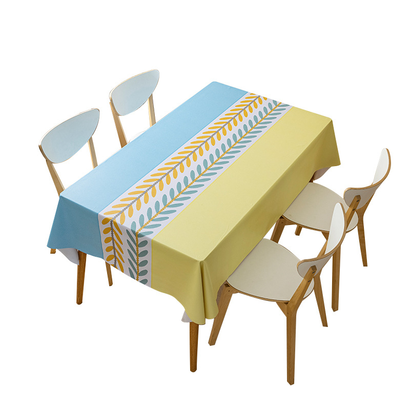 Ins Wind Tablecloth Cloth Art Waterproof And Oil Proof Wash Free Table Cloth Rectangular Pvc Tablecloth Household Net Black Tea Cloth Application Scenario