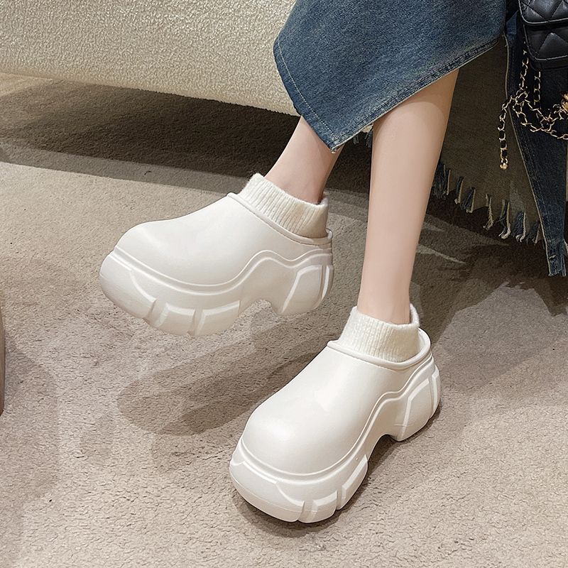 Thick Soled Snow Boots Ladies Wear Waterproof Cotton Shoes With Thick And Warm Cotton Shoes With Short Tube Cotton Shoes Wholesale Specification drawing