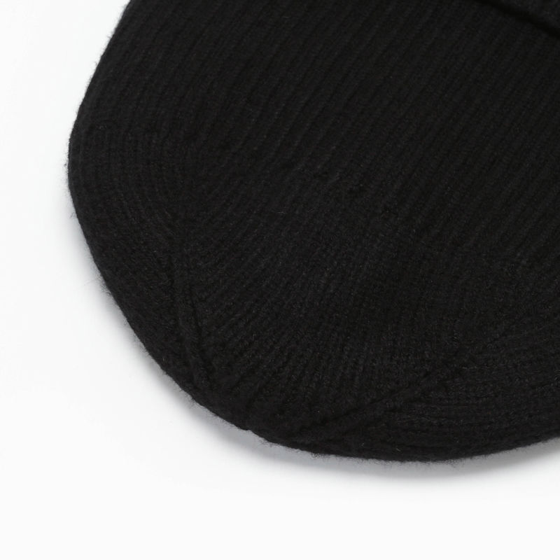 Hat men's and women's season windproof and cold warm woolen hat core yarn not ball cycling plus fleece thickened knitted cap