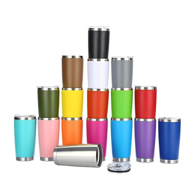 Amazon beer mugs 20oz car cups, 304 stainless steel vacuum cups, double-layer insulated cups, ice king cups, car cups Item Picture