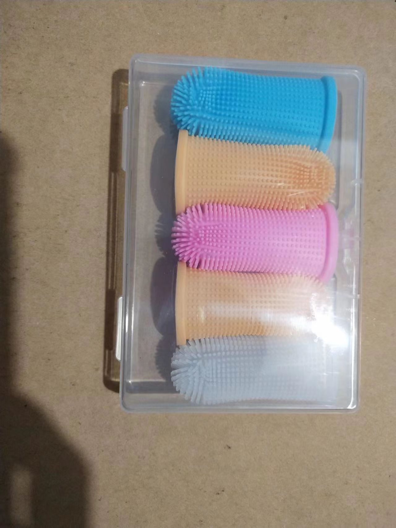 宠物清洁用品安全耐用硅胶指套刷狗狗口腔清洁宠物手指牙刷用品产品图