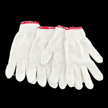 700克白色加厚手套劳保粗线手套干活防磨保暖手套1元2元货源批发
