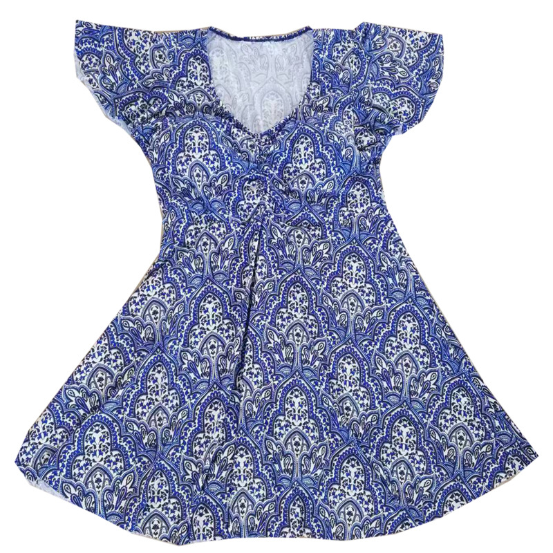 Vestido de una pieza bañador con mangas volantes para adultos mujeres talla grande boxer conservador anti-flop spa swimsuit Specification image
