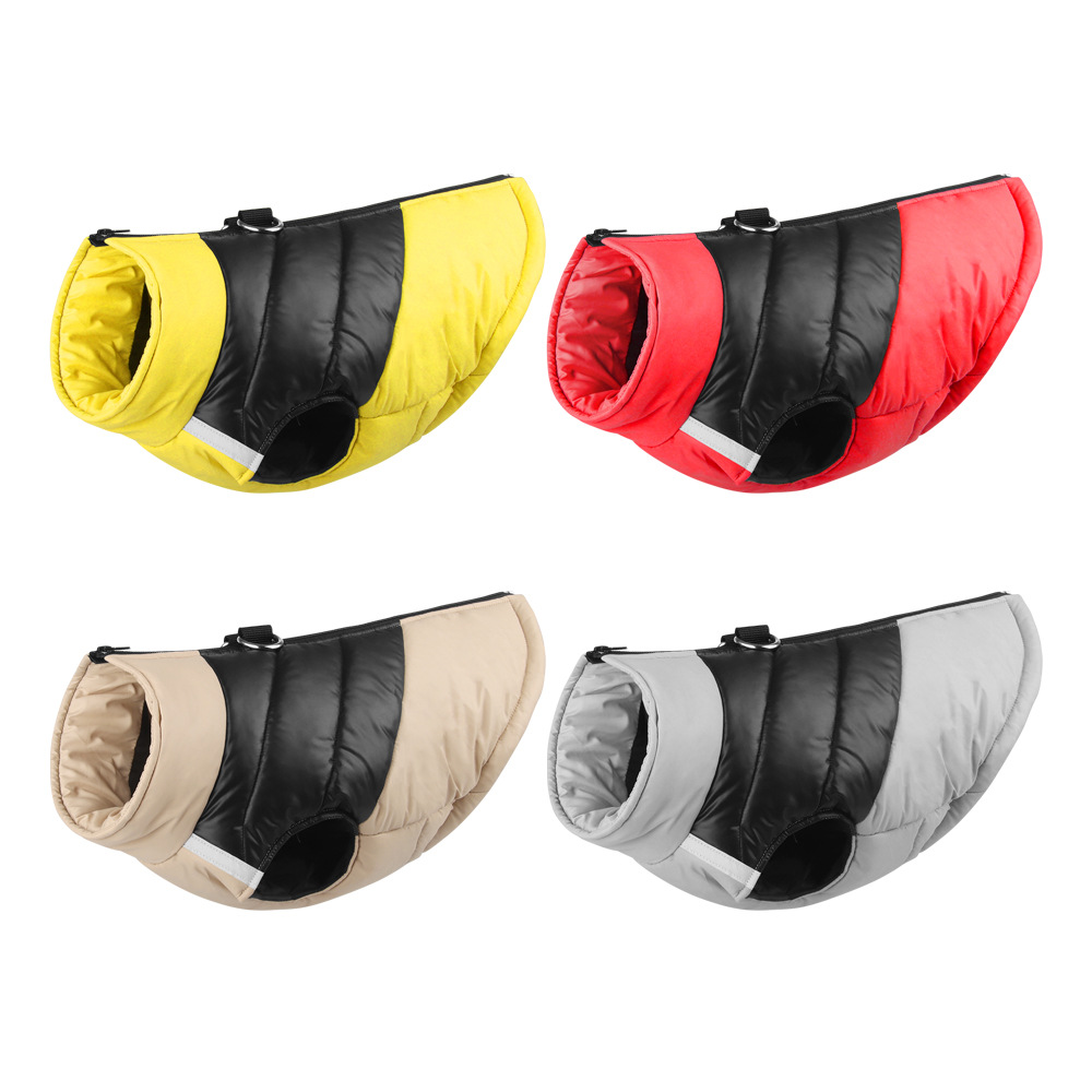 Winter new pet clothing: waterproof and reflective dog clothes, warm and thickened vest dog clothes wholesale 697 Item Picture