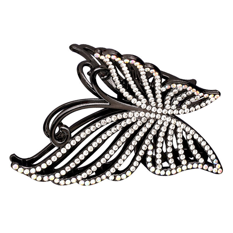New popular butterfly claw clip, shark clip, lazy person's sweet updo, large clip, elegant and stylish headwear, cross-border wholesale Specification image