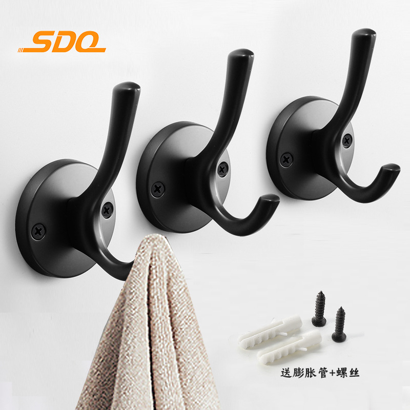 Hot Selling Bathroom Cabinet Wardrobe Hook Hardware Kitchen Bathroom Bathroom Bathroom Coat Hook Single Hook Furniture Coat Hook