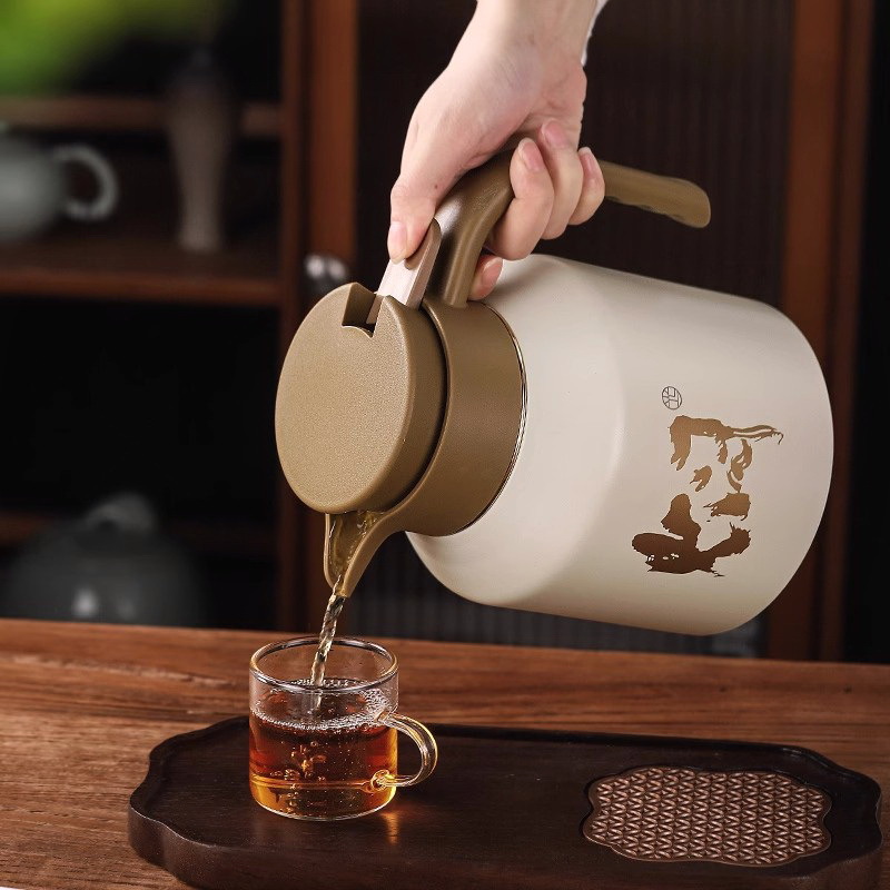 316 stainless steel insulated kettle, steeping teapot, large-capacity office tea-water separation teapot, gift insulated kettle Specification image