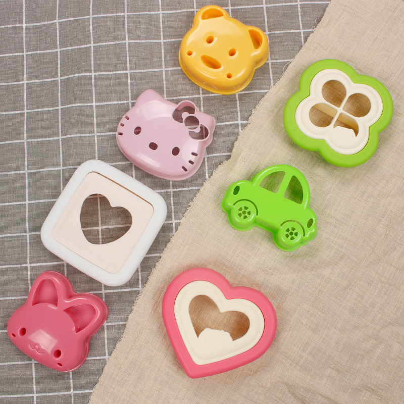 Diy Multiple Sandwich Mold Bread Cut Toast Cut Car Bear Rabbit Cat Bread Mold Bento Mold Specification drawing