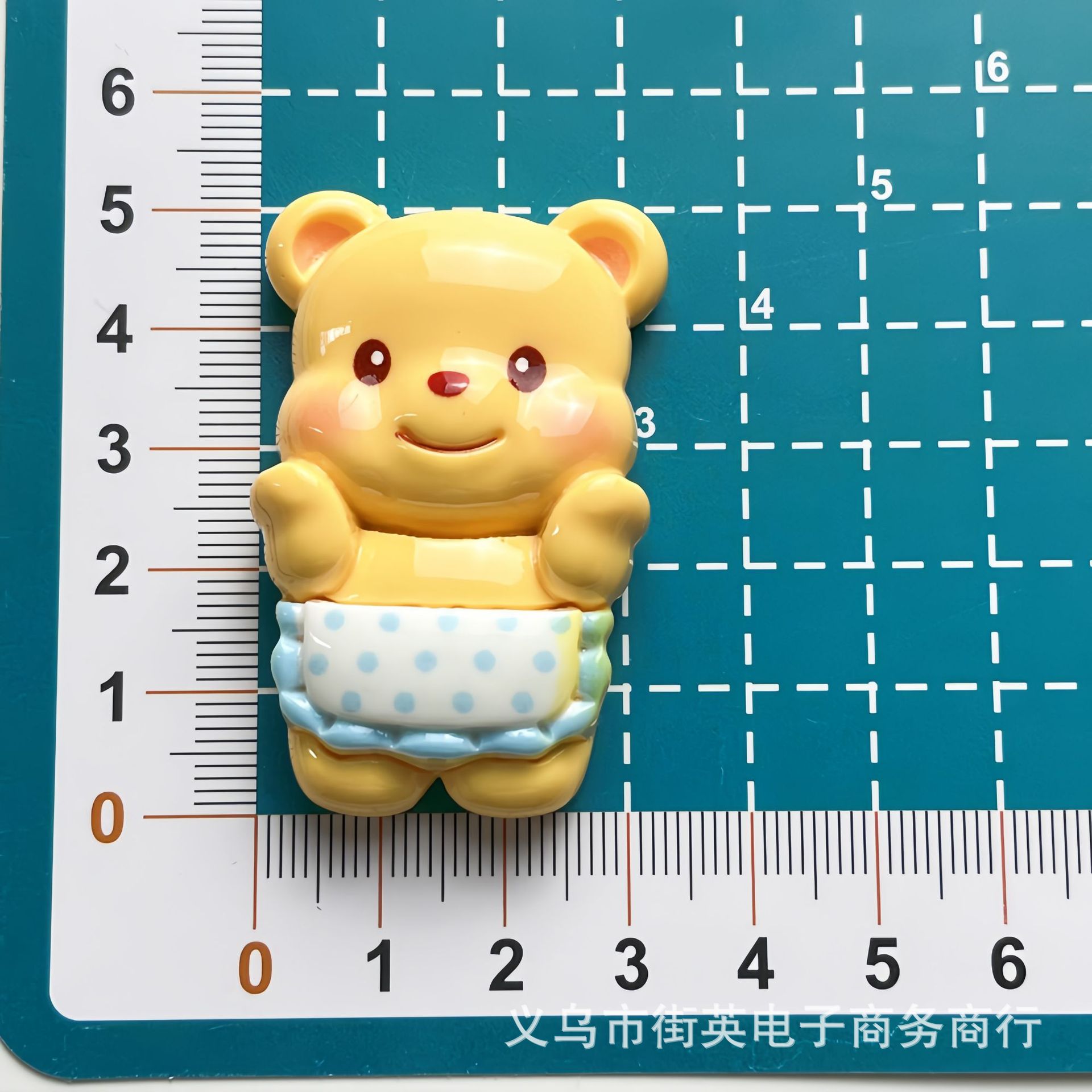 卡通可爱奶呼黄油小熊卖萌树脂装饰配件手工工艺品饰品材料批发详情7