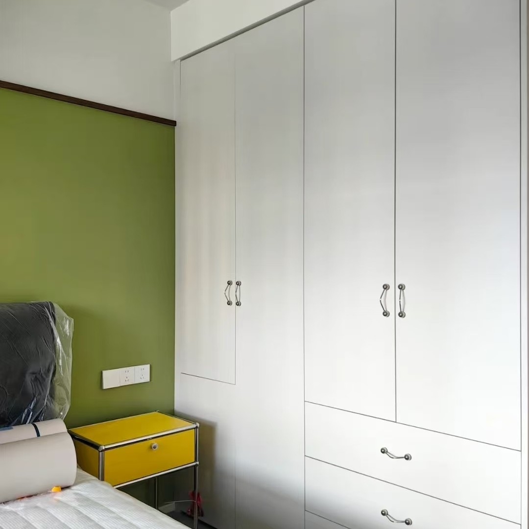 French-style zinc alloy wardrobe door handle, modern and simple chrome-plated bright silver drawer, single-hole cabinet solid handle Specification image