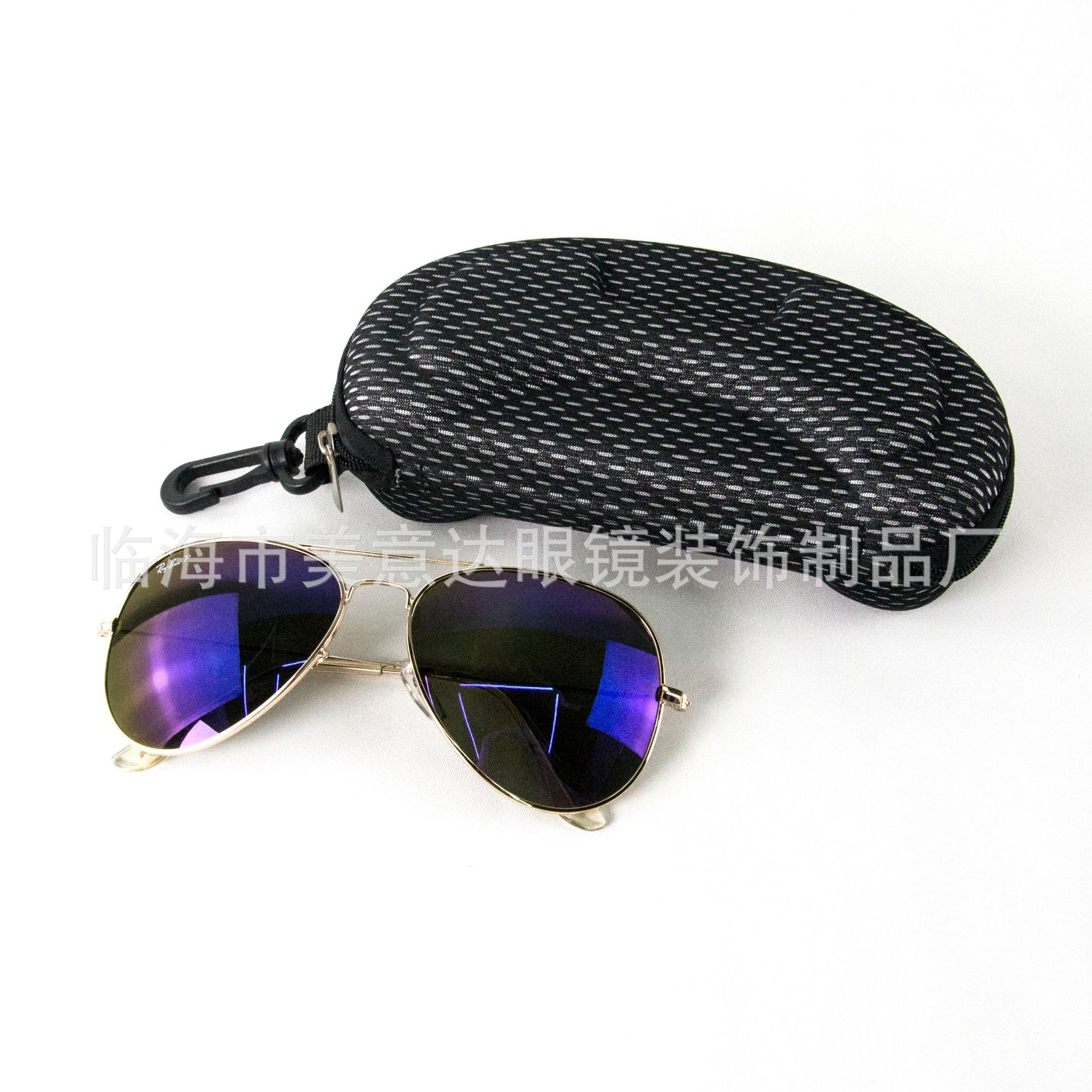 Sunglasses zipper box mesh fabric sporty lightweight EVA universal sunglasses box Item Picture