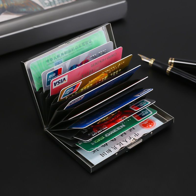 Credit card bag, business card holder, business card box