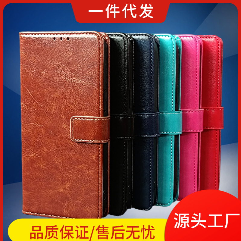 Cross-border application iphone12 mobile phone case Apple 14 pro max crystal business clamshell mobile phone case