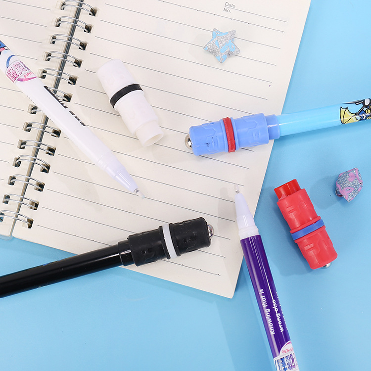Yqiduo Cartoon Revolving Pen Special Pen Boy Revolving Pen Student Personality Stress Relief Gift Pen Office Supplies Wholesale Application Scenario