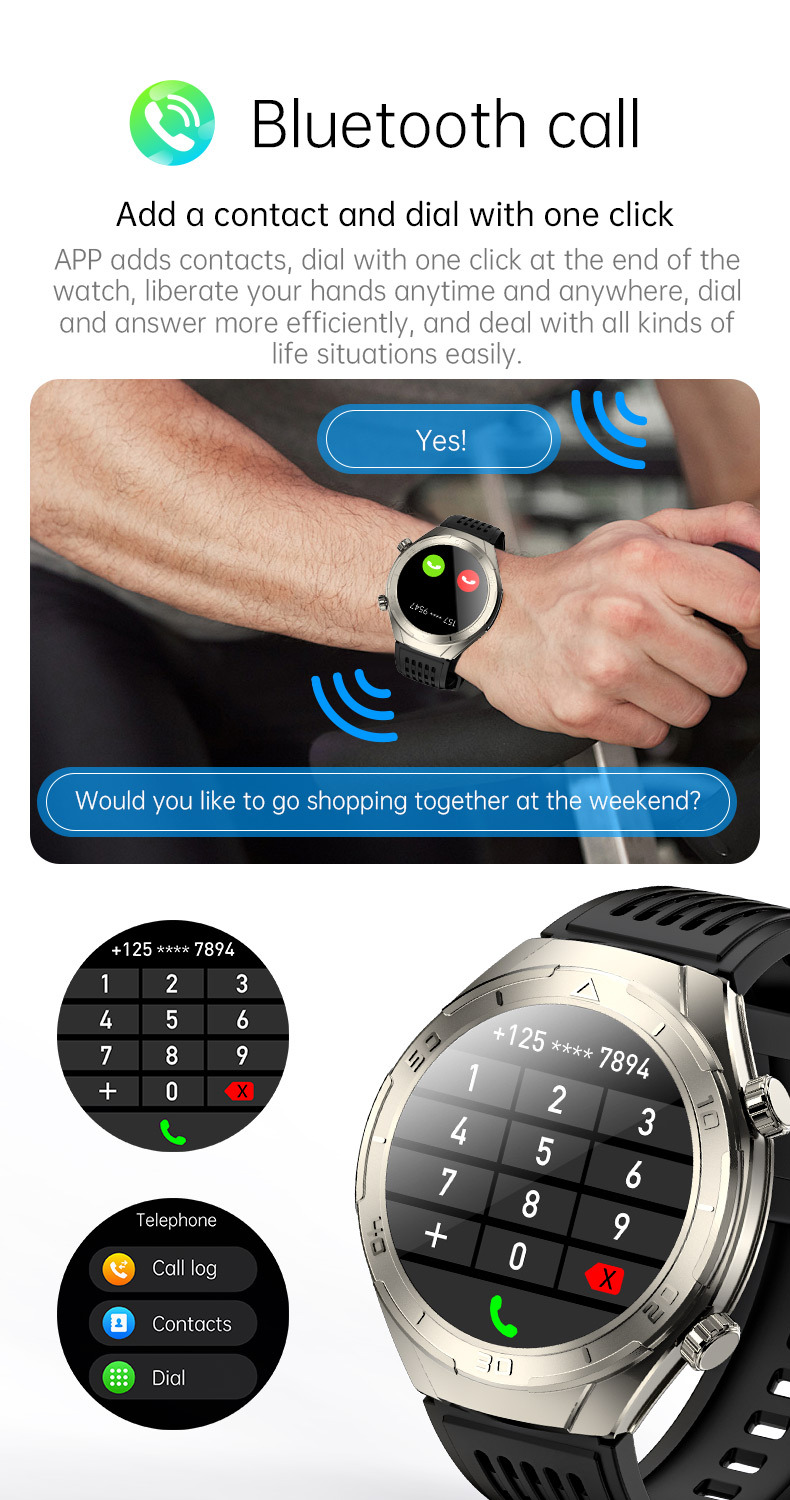 1.6inch金属CES睡眠心率血压血氧HRV压力尿酸血糖ECG心电通话手表详情17