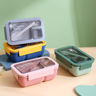 可微波炉加热便携餐盒带餐具日式密封分格饭盒学生上班族带饭午饭