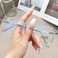 2053网红ins眼镜框韩版多边形防蓝光素颜平光镜女圆框复古眼镜架图