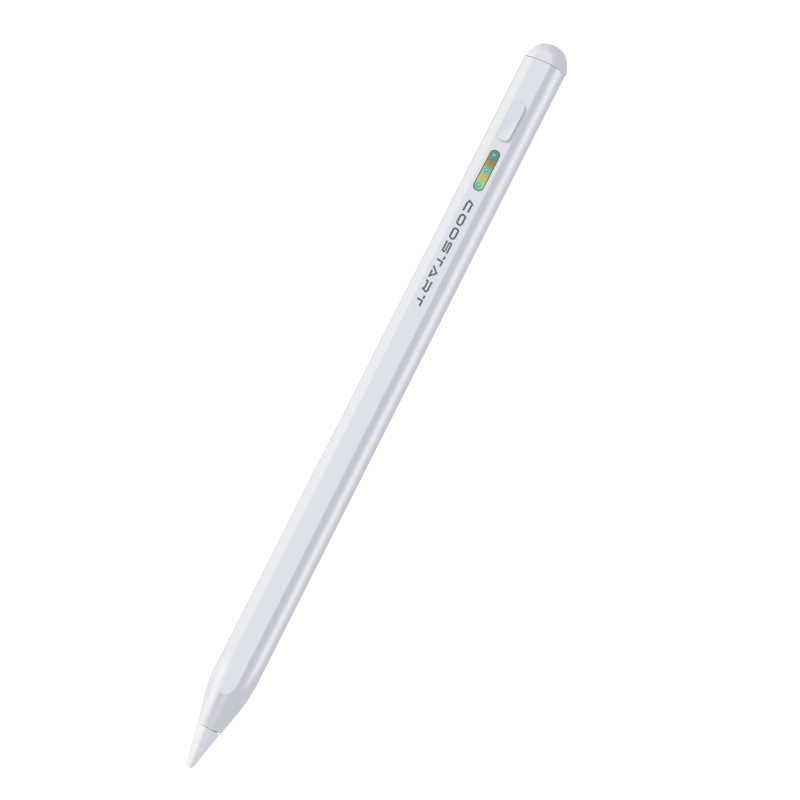适用苹果3代applepencil官方同款电容手写绘画iPad重力压感触控笔白底实物图