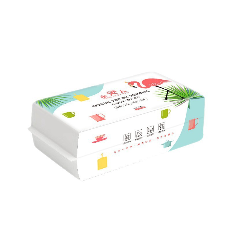 Pull-out lazy cloth for the kitchen, thickened disposable cloth, oil-absorbing edible super strong oil-removing hand towel, dry and wet dual-purpose Item Picture