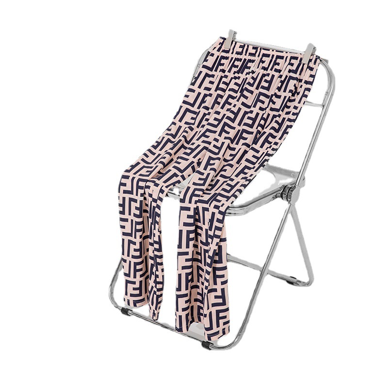 Summer New Silk Home Pants Large Size Loose Nine Points Pajama Pants With Pockets Can Be Worn Outside Lengthened Anti-Mosquito Pants Item Picture