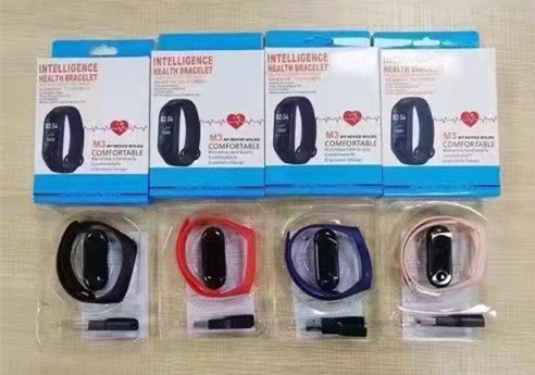 M3彩屏智能/运动计步心率/智能手环跨境产品图