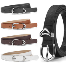 2024韩版小众设计复古腰带女新款牛仔裤装饰棕色星星高级感pu皮带详情11