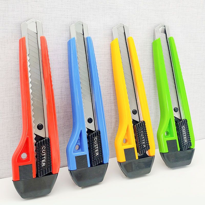 Colorful large stainless steel paper cutter, industrial wallpaper cutter, express box opener, plastic tool, multi-functional utility knife