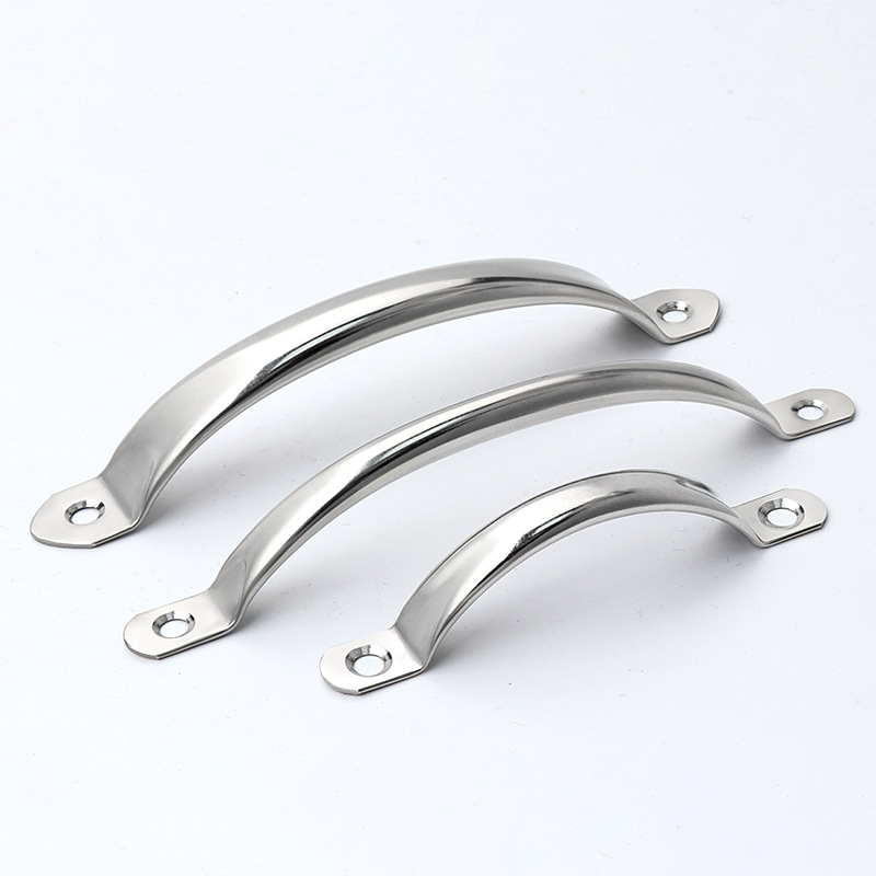 Stainless steel handles, door handles, old-fashioned doors, cabinet doors, drawer handles, round tubes, kitchen wardrobes, simple large wooden door handles