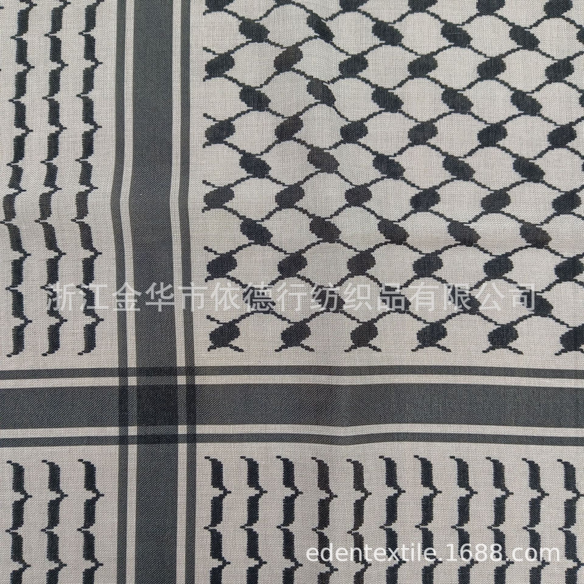 New tassel Arab headscarf, square scarf, Arafat, Palestine three-color patchwork print, cross-border manufacturer for men Application Scenario