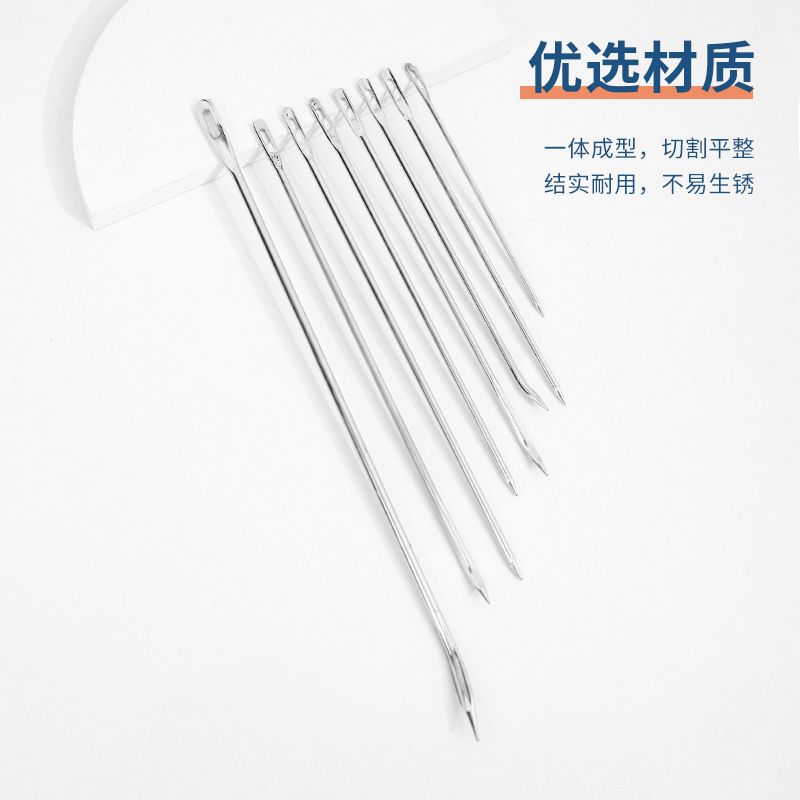Multi-specification packing needle snakeskin bag sealing bag needle knitting bag sewing needle thick lengthened steel needle hand sewing sack needle Application Scenario
