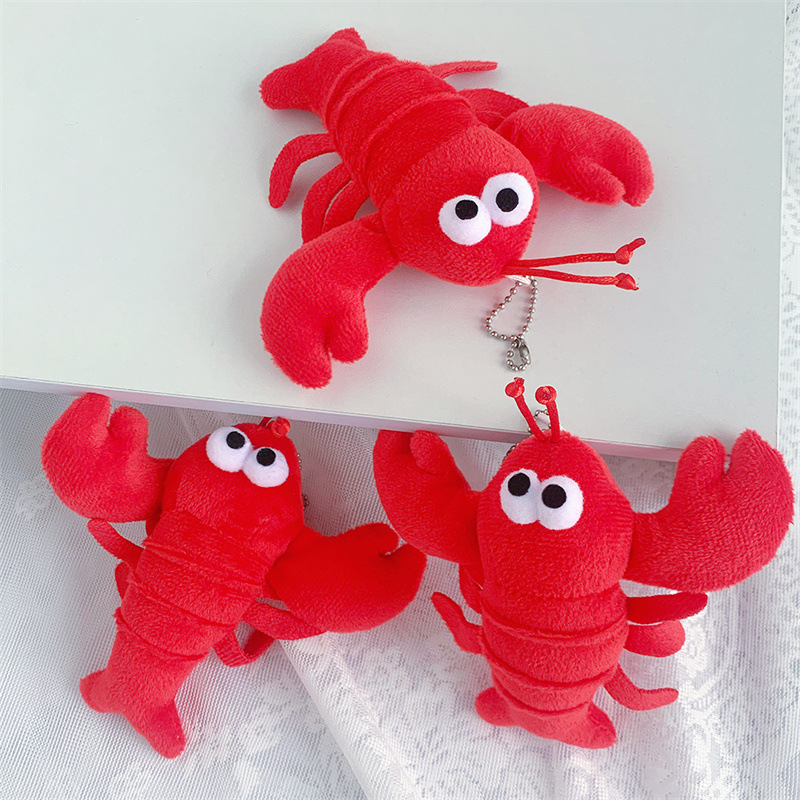 Creative Crayfish Toy Plush Hanging Pendant Doll Bag Key Chain Restaurant Gift Manufacturers Supply Application Scenario