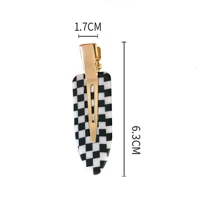Small and exquisite colorful makeup clips, acetate board crystal side bangs hair clips, seamless clips, ducktail clips, hair clips, shanilak Item Picture