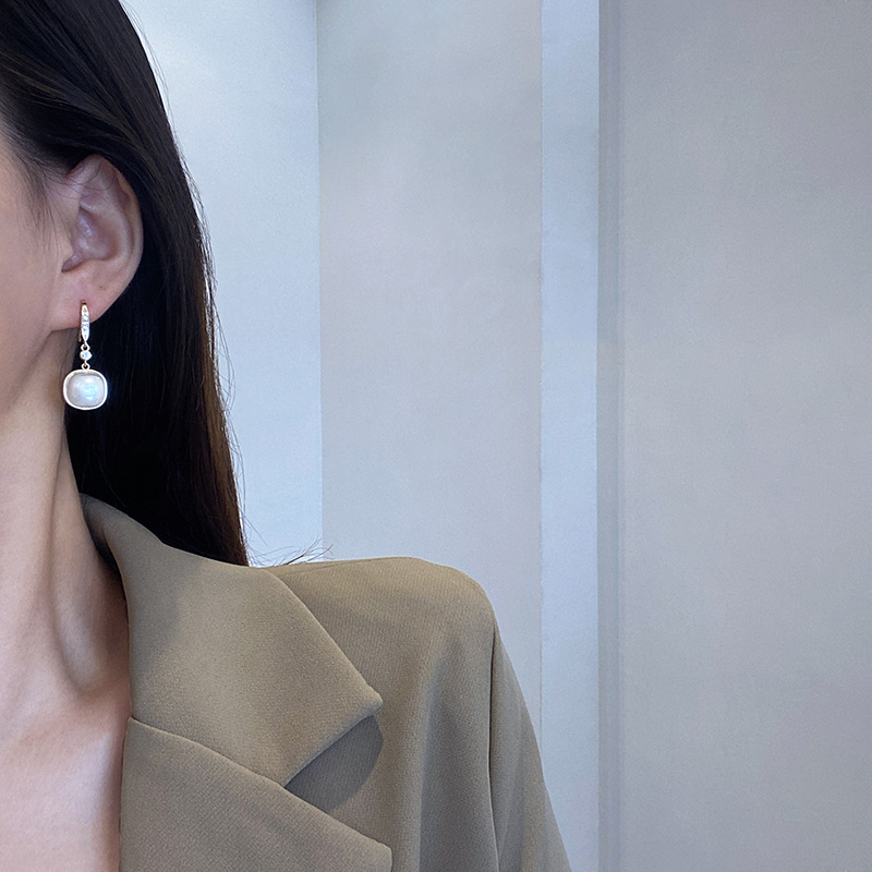 925银针/耳环女长款气质/饰品女长款气质/银饰品/耳环产品图