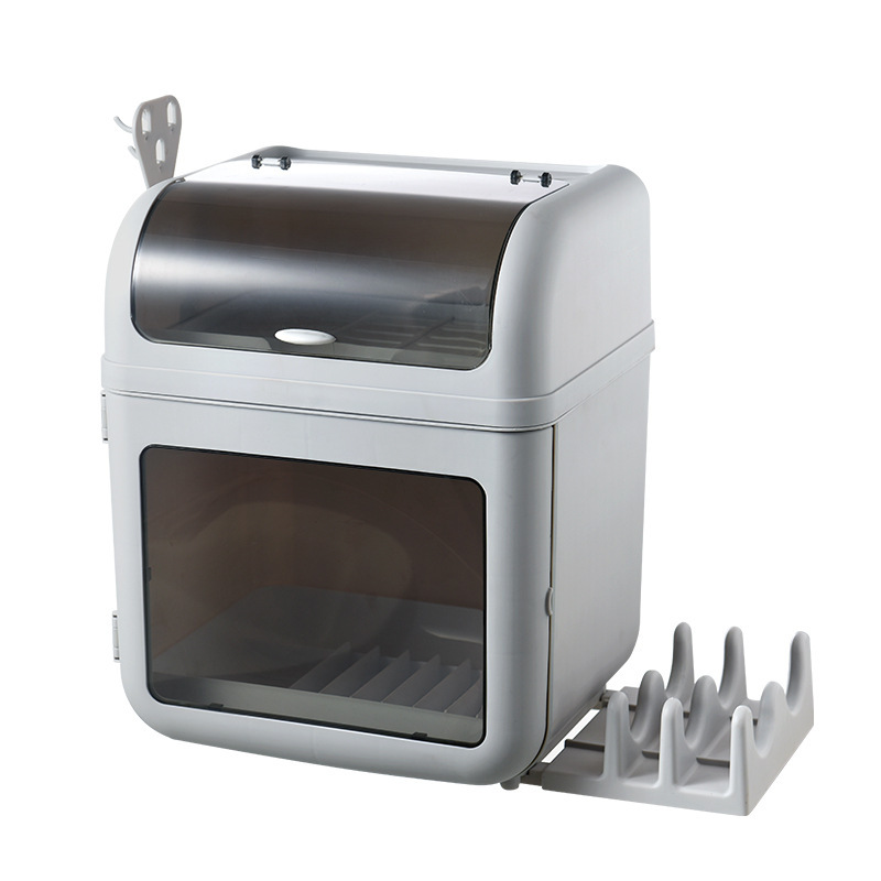Kitchen multi-layer covered large-capacity tableware display rack Application Scenario