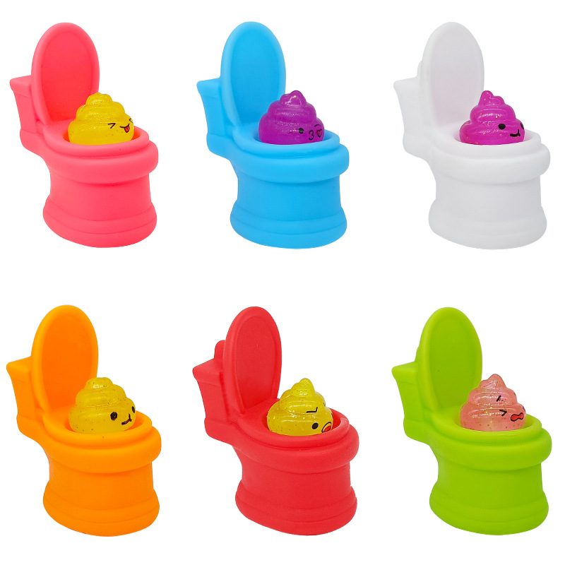 Cross-border best-selling creative release, squeezing toilet poop, fun pranks, new and unique toys, stress-relieving toys wholesale Item Picture