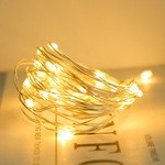 Source factory LED lights, solar copper wire light strings, outdoor waterproof colored lights, courtyard Christmas festival decorative light strips details Picture