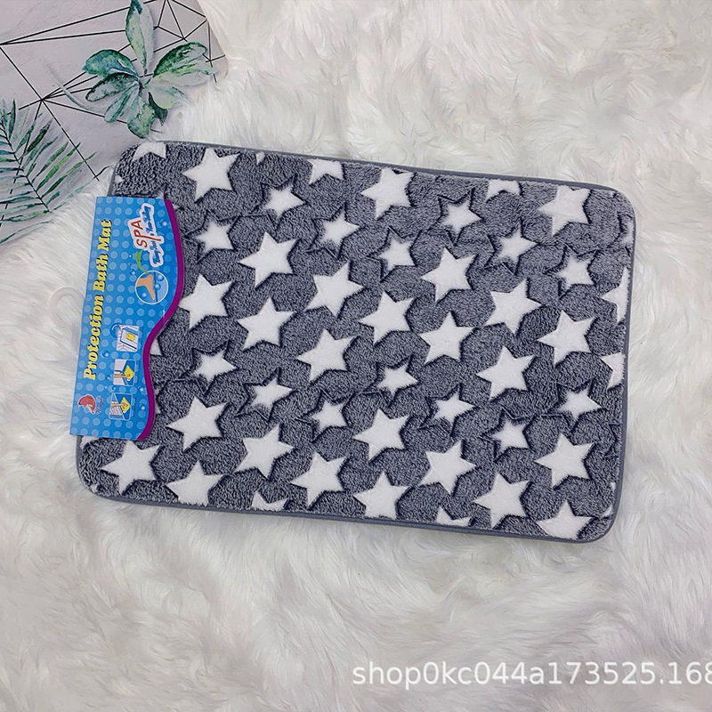 Factory direct sales, in stock for export, anti-slip floor MATS, water-absorbing coral velvet carpets, kitchen and bathroom floor MATS wholesale details Picture