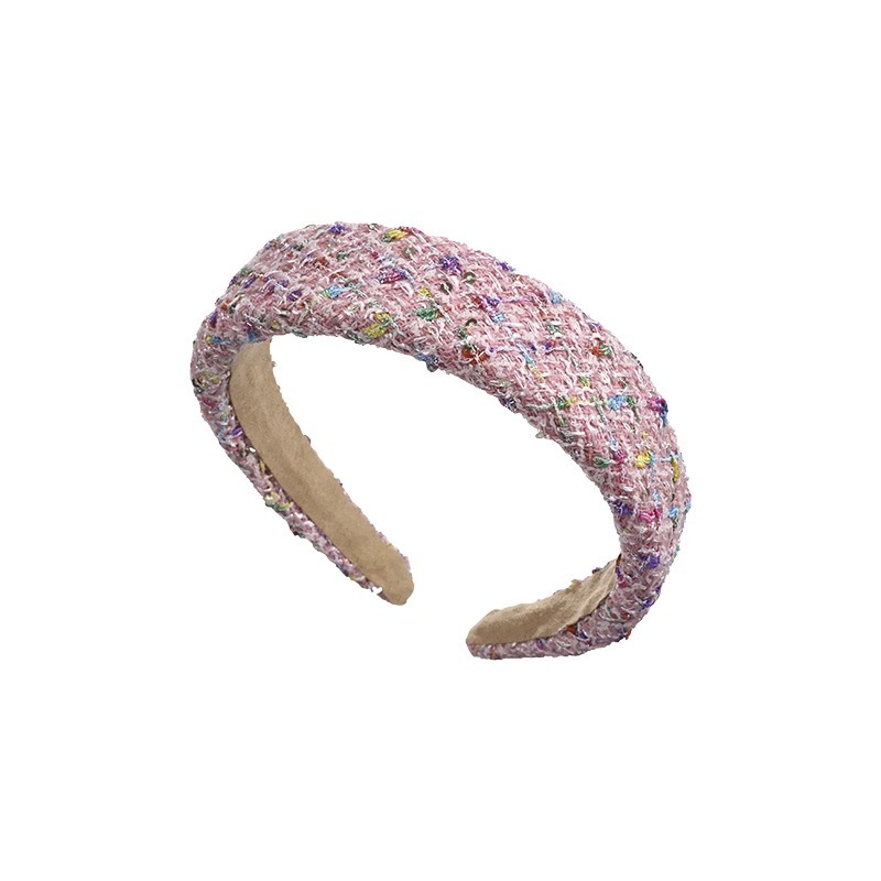 Small Fragrant Rose Red Sponge Wide Edge Headband Female 2023 New High Cranial Top Pressure Headband Face Hair Card Headwear Item Picture